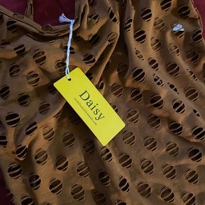 DAISY Dark Camel Jumpsuit Size (L)